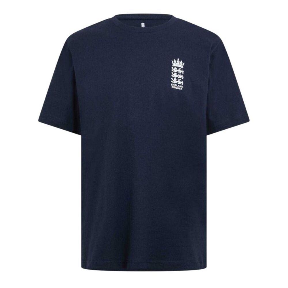 Castore Mens Essentials 26/27 England Cricket T-Shirt / Navy